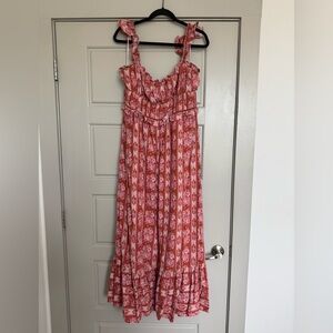 House of Harlow Floral Red Maxi Dress